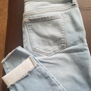 Light Blue Old Navy mid-rise Rockstar Skinny Jeans